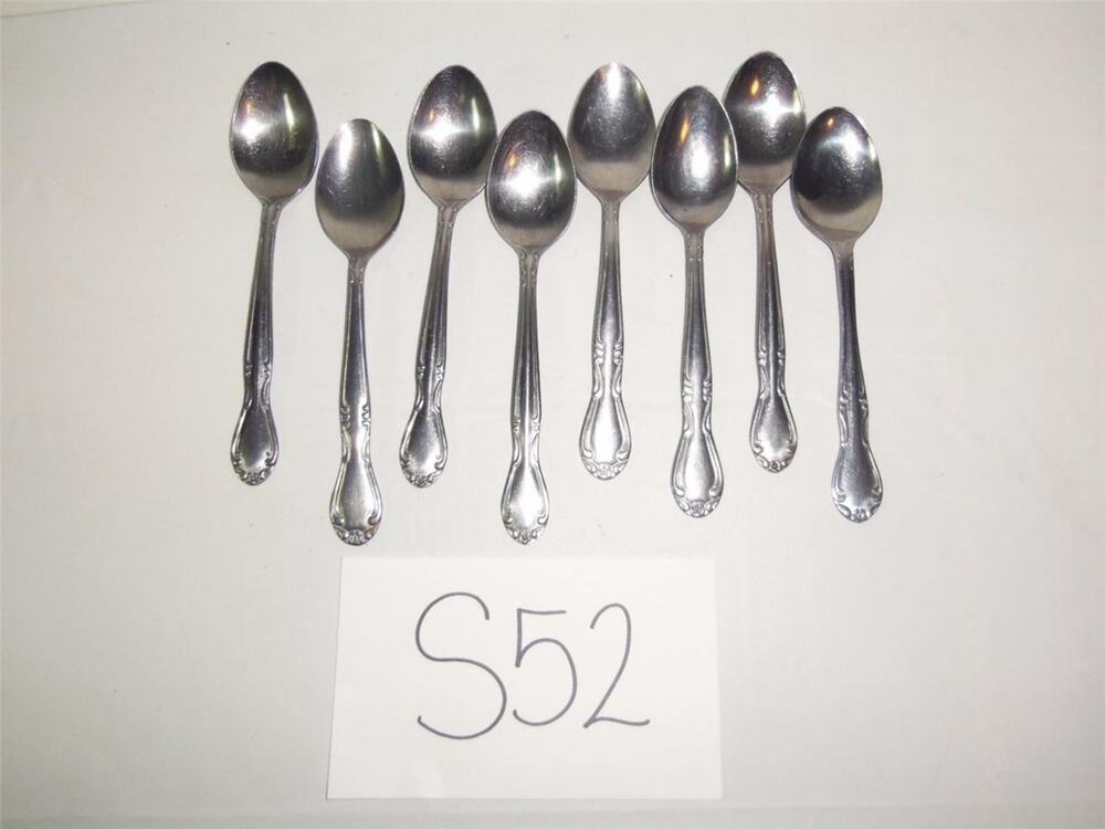 8 Capco CA03 Teaspoons Stainless Korea Glossy - 0213S52